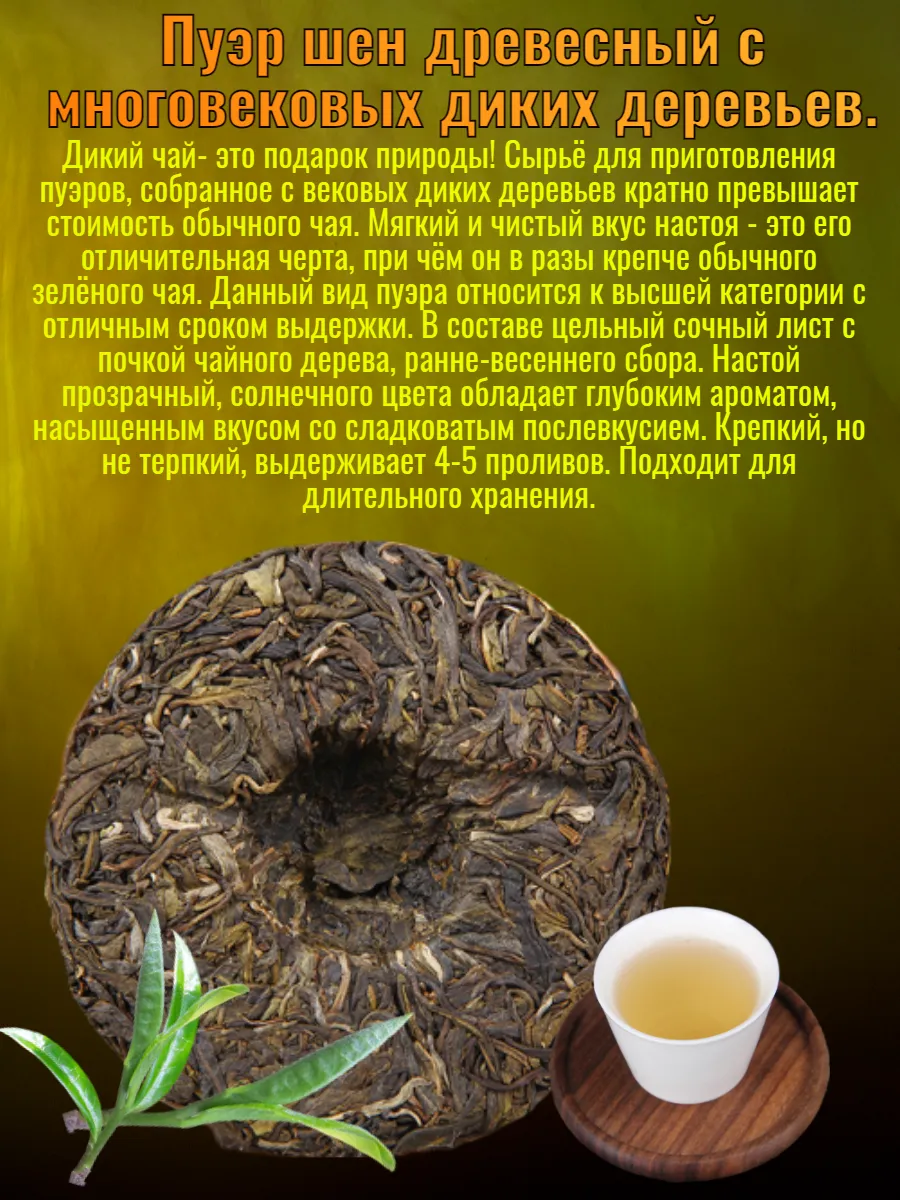 Пуэр шен 2019 древесный